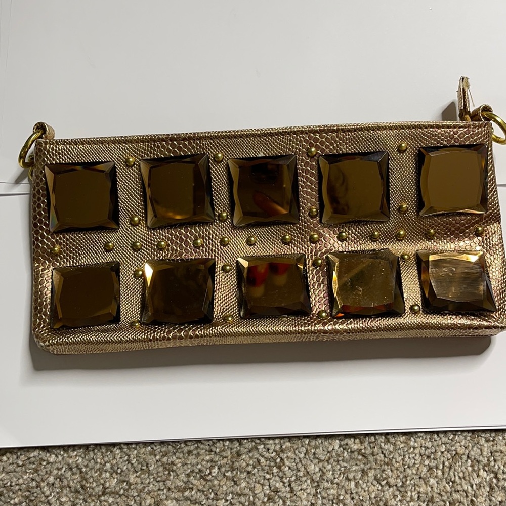 Mirrored stone mini bag